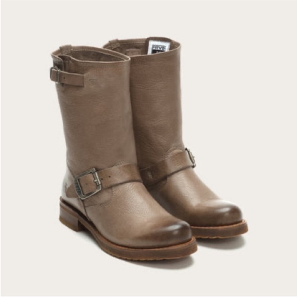 Frye Brown Leather Ankle Boots